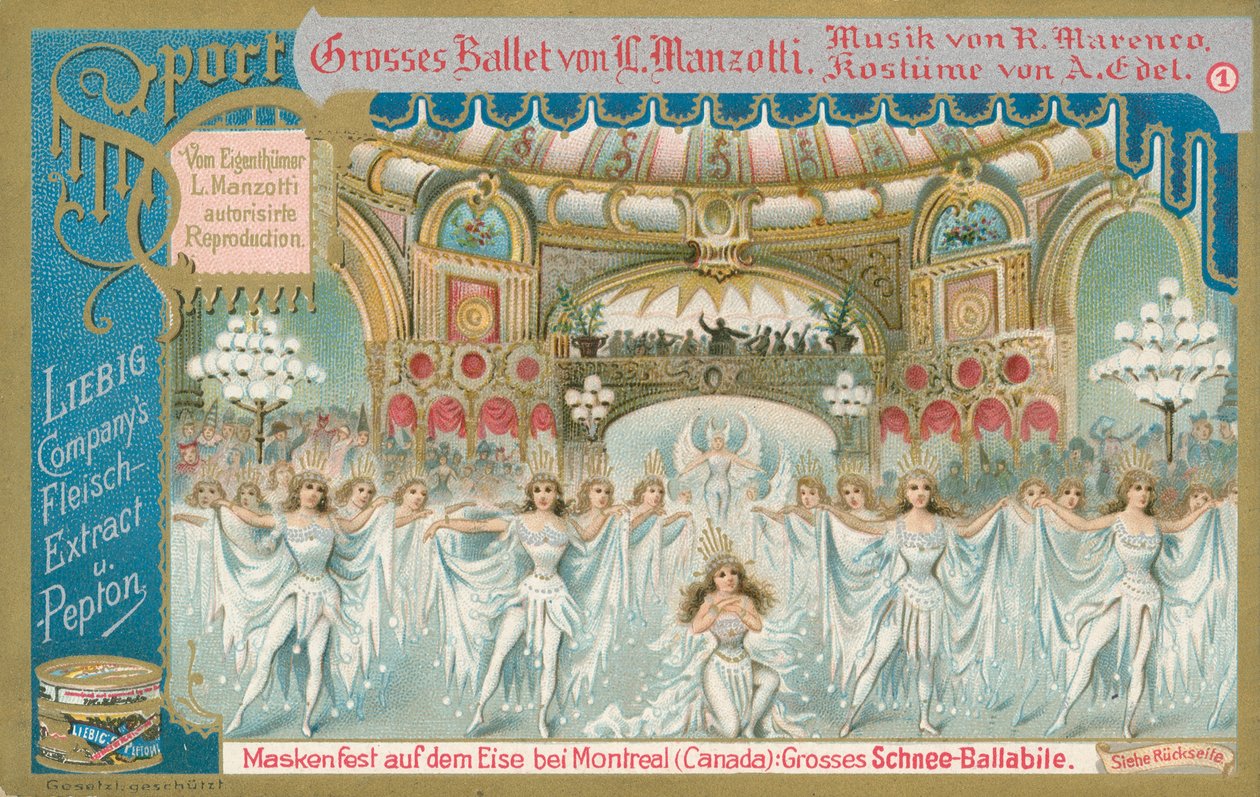 Balletto, carta Liebig, inizio XX secolo (cromo) da European School