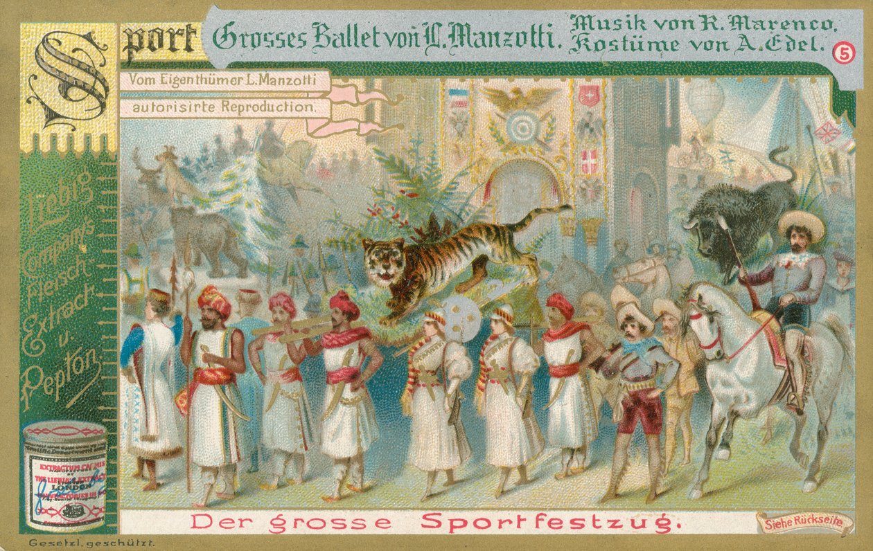 Balletto, carta Liebig, inizio XX secolo (cromo) da European School