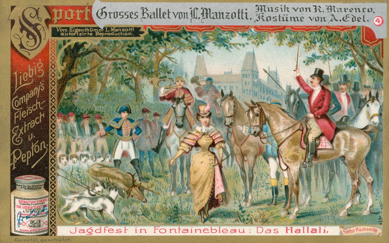 Balletto, carta Liebig, inizio XX secolo (cromo) da European School