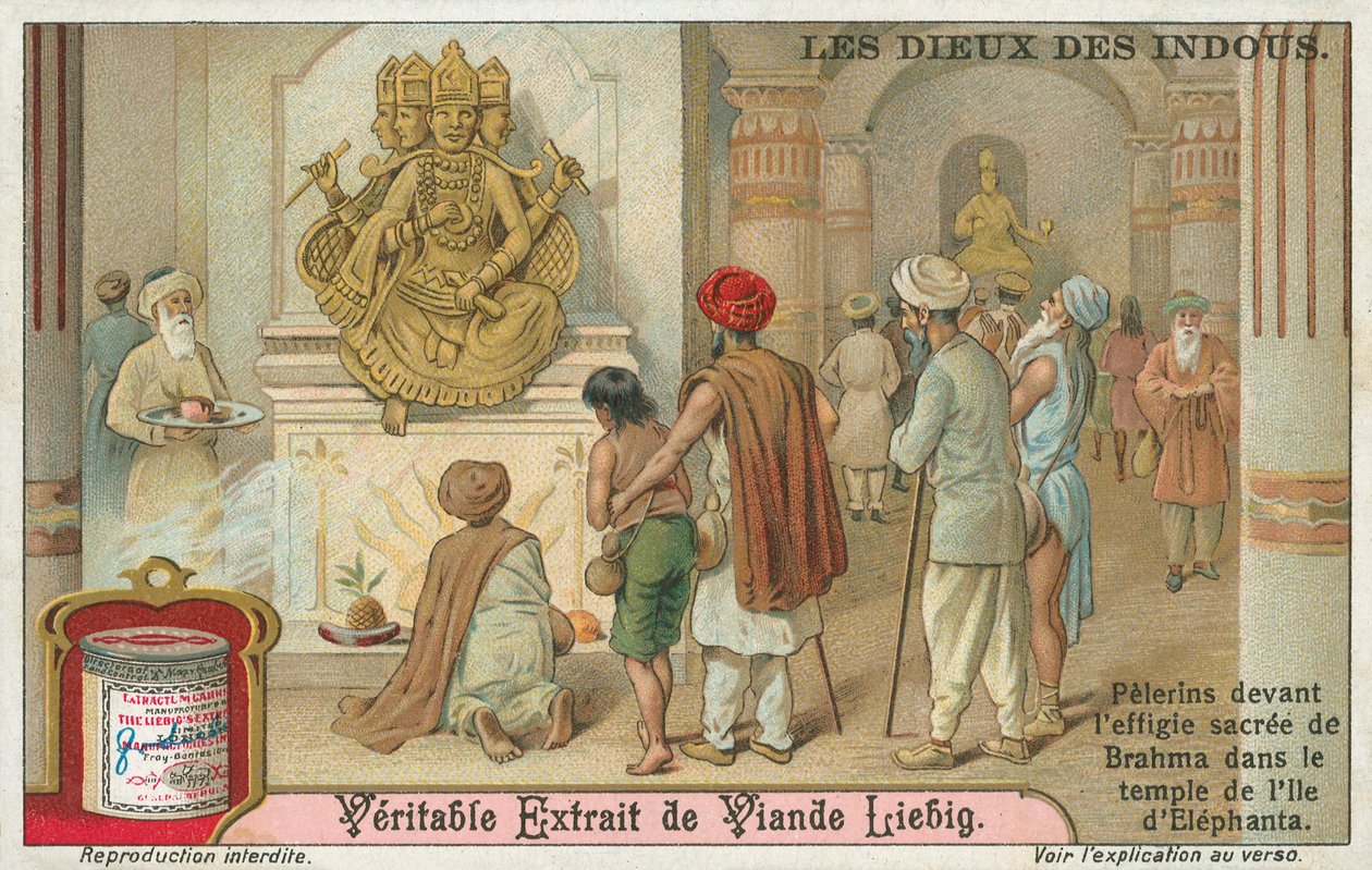 Brahma, carta Liebig, inizio XX secolo (cromo) da European School
