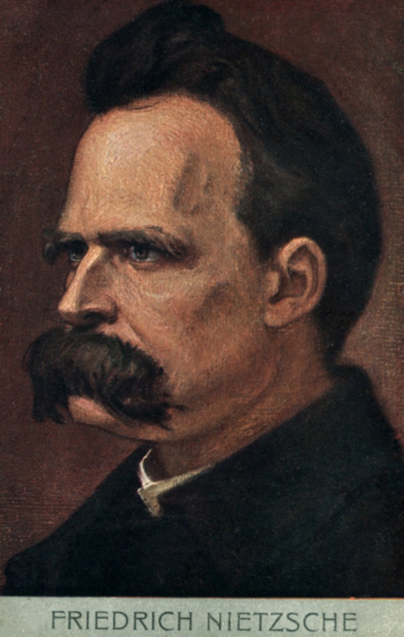 Friedrich Nietzsche (litografia a colori) da European School