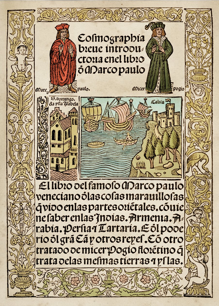 Frontespizio de Il Milione di Marco Polo da European School