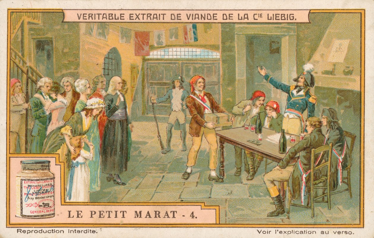 Le Petit Marat, carta Liebig, inizio XX secolo (cromo) da European School