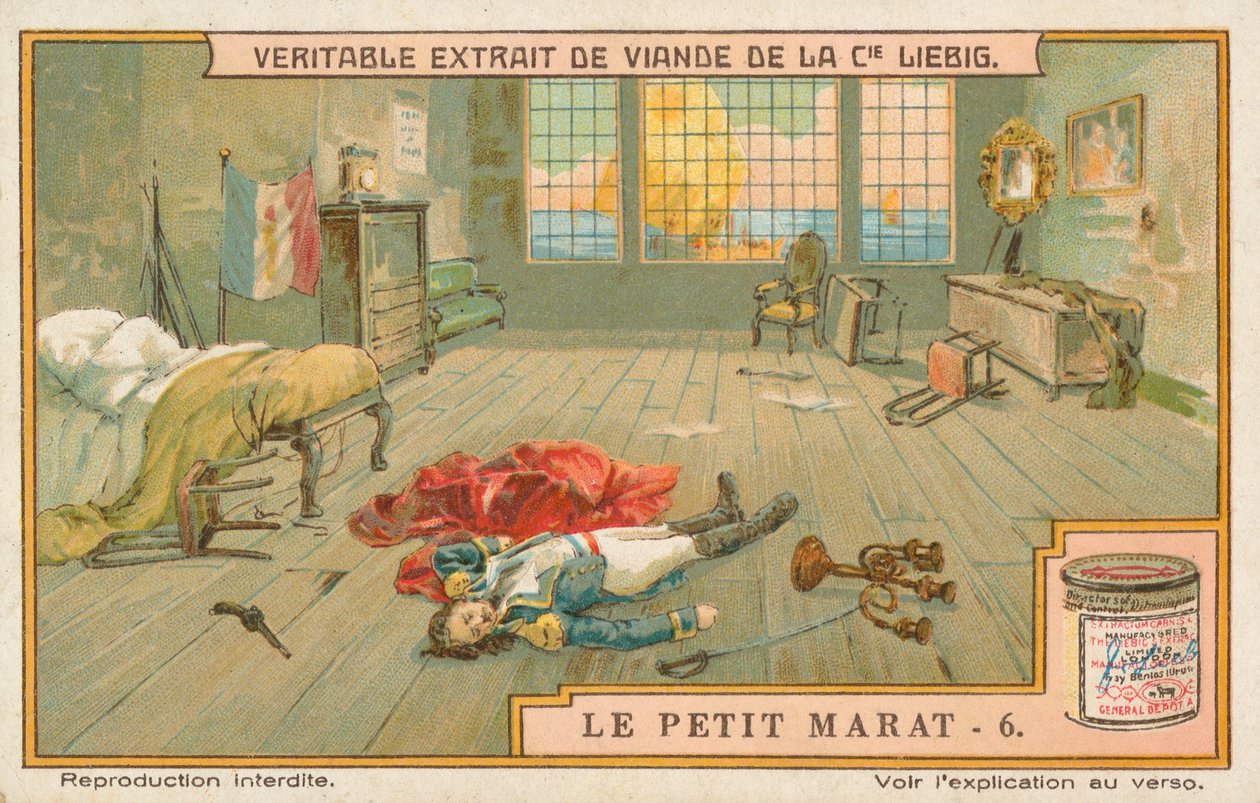 Le Petit Marat, carta Liebig, inizio XX secolo (cromo) da European School