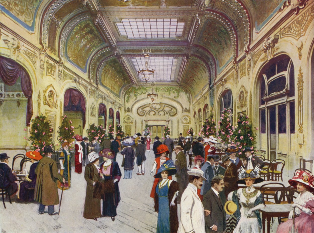 Monte-Carlo, Le Casino de Beau-Soleil (litografia a colori) da European School