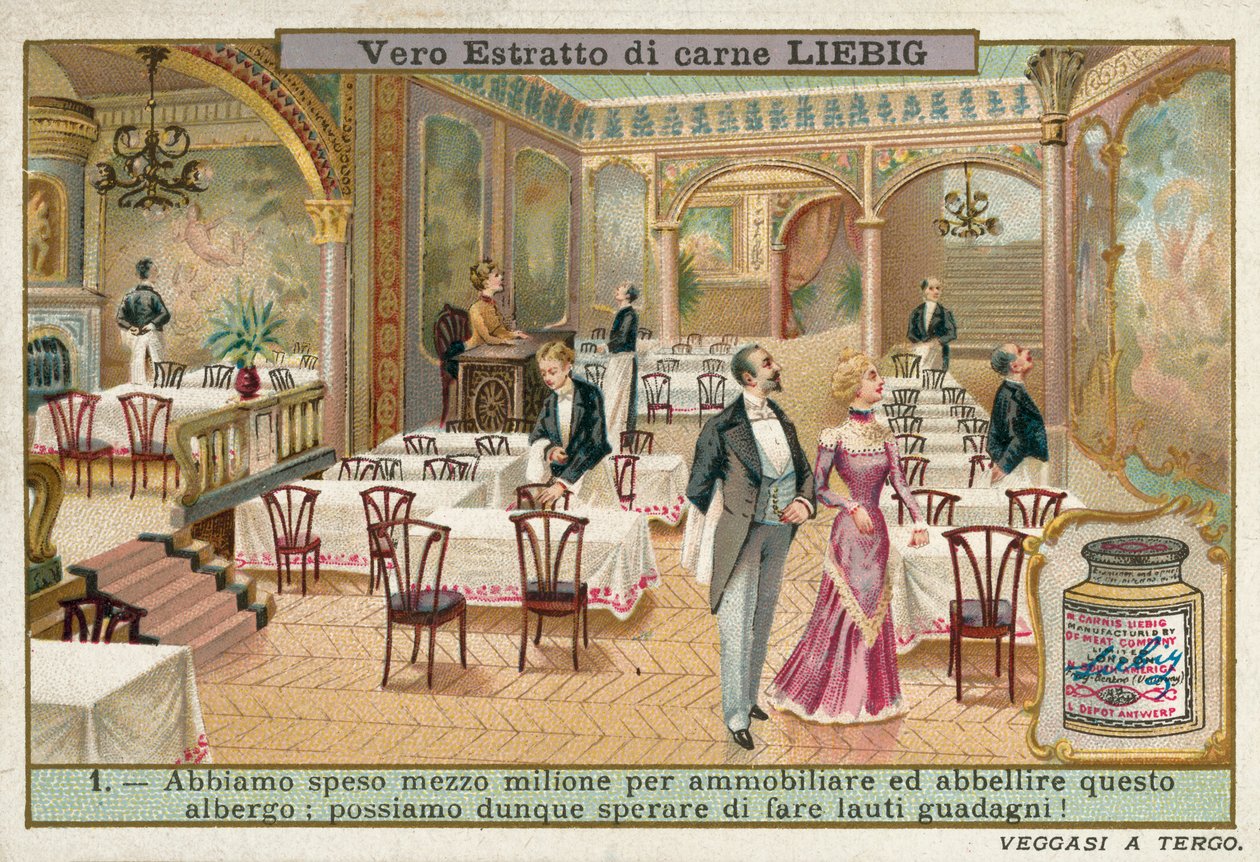 Ristorante di un hotel ristrutturato (chromolitho) da European School