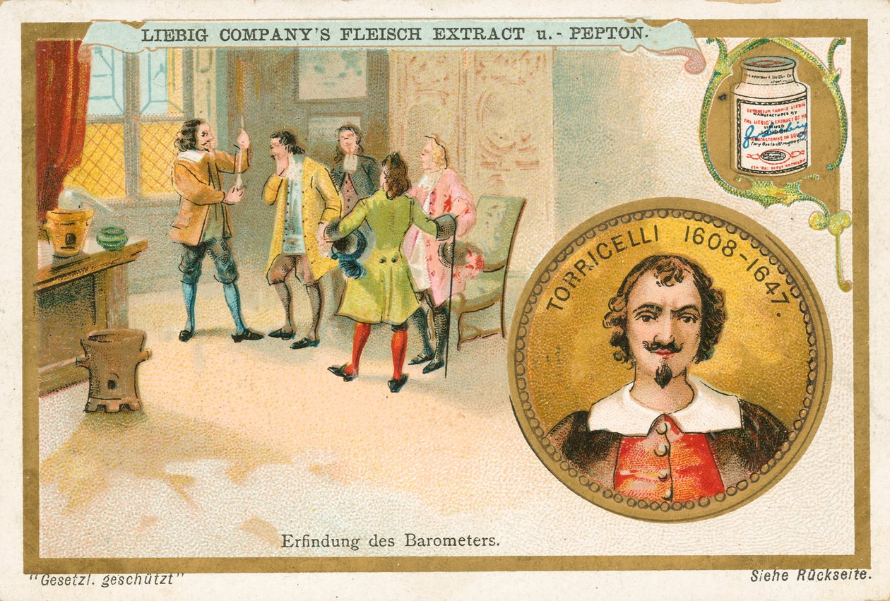 Torricelli, carta Liebig, inizio XX secolo (cromo) da European School