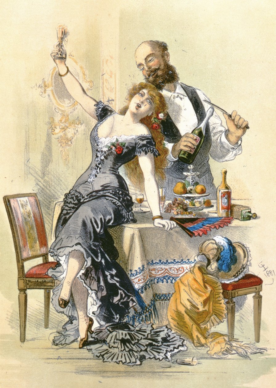 La Storia di una Donna: Il Fante di Coppe, 1881 da Eusebio Planas