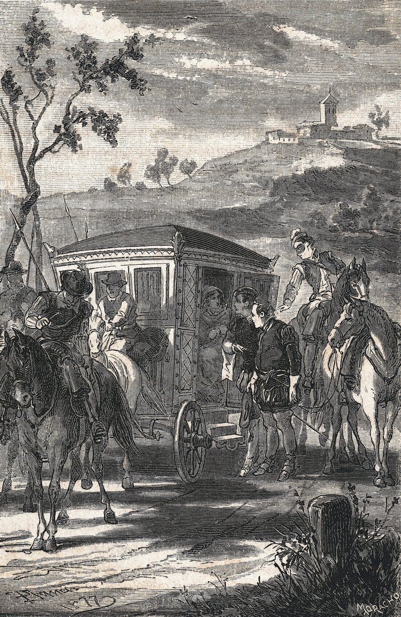 illustrazione per El principe de los ingenios, Miguel de Cervantes Saavedra da Eusebio Planas