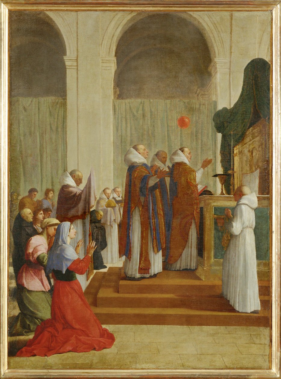 La messe de saint Martin - la messa di san Martino ... da Eustache (studio of) Le Sueur