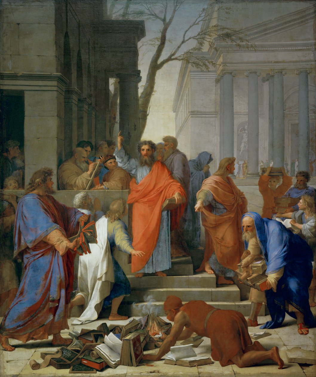 La predicazione di San Paolo a Efeso ... da Eustache (studio of) Le Sueur