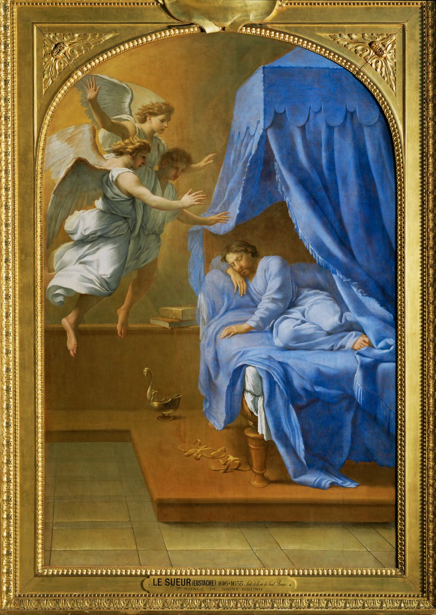 Le songe de Saint Bruno - Il sogno di San Bruno ... da Eustache (studio of) Le Sueur