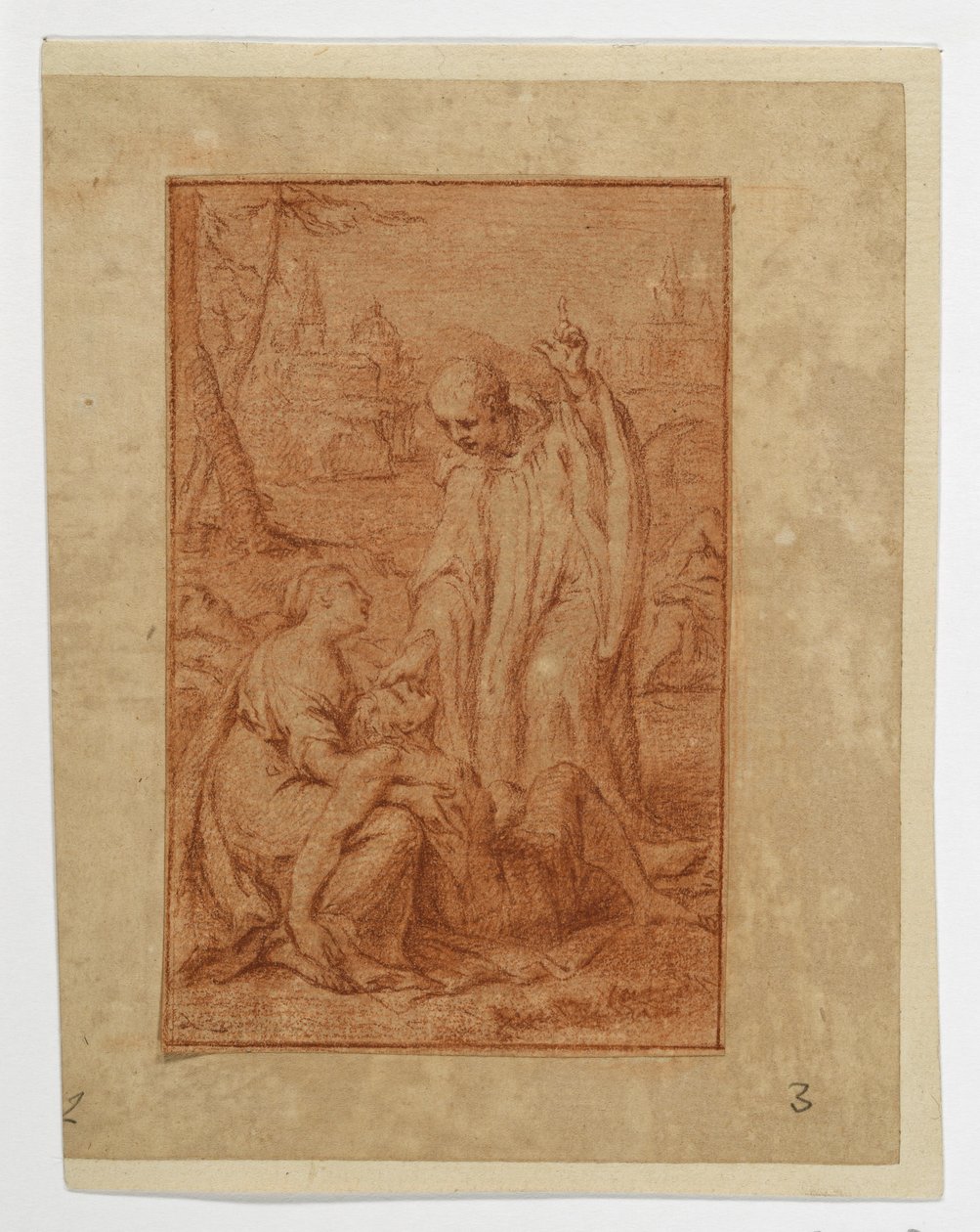 Ein Heiliger heilt einen Kranken oder erweckt einen Toten (?) da Eustache Le Sueur