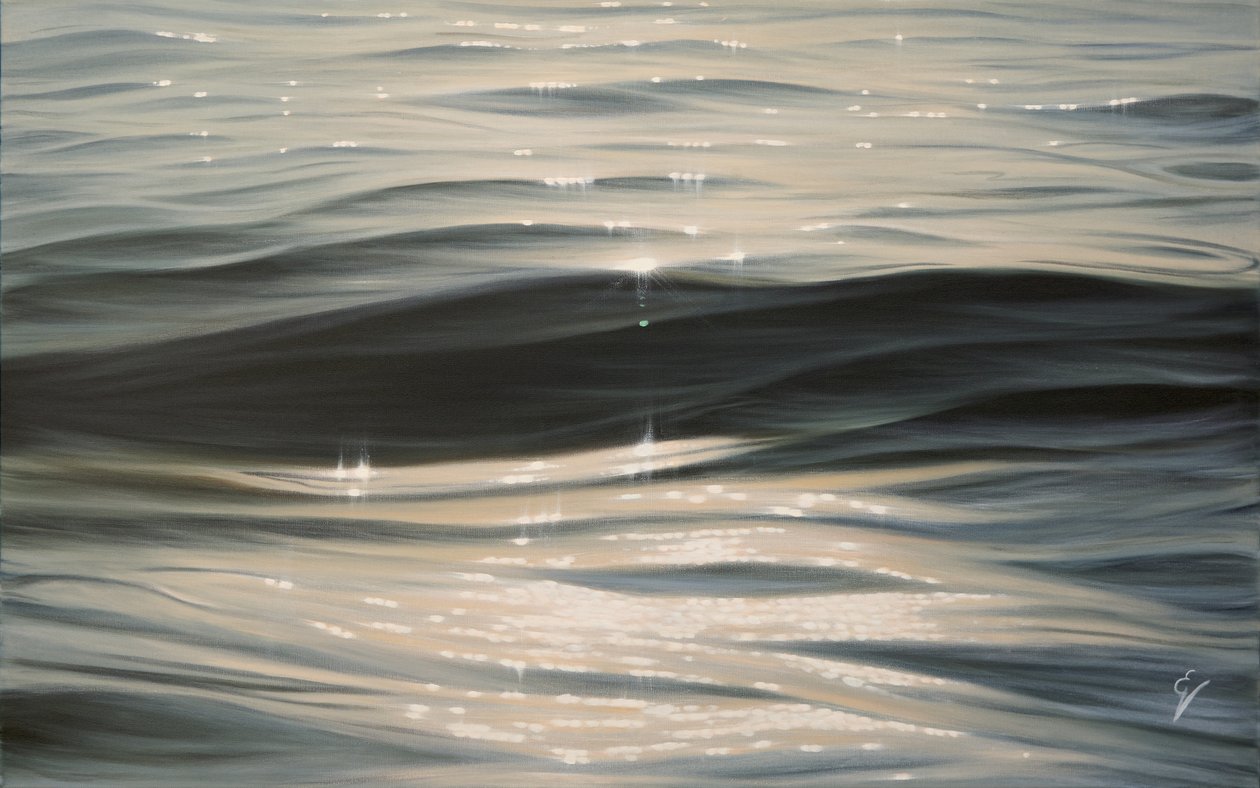 Into The Light, 2023 (olio su tela) da Eva Volf