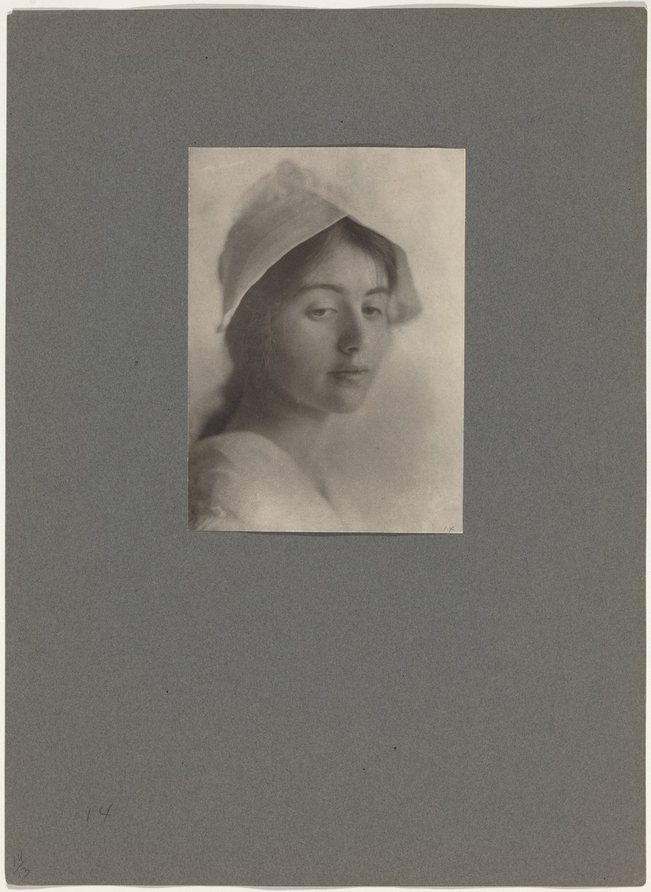 Una testa di studio, 1910 (foto) da Eva Watson
