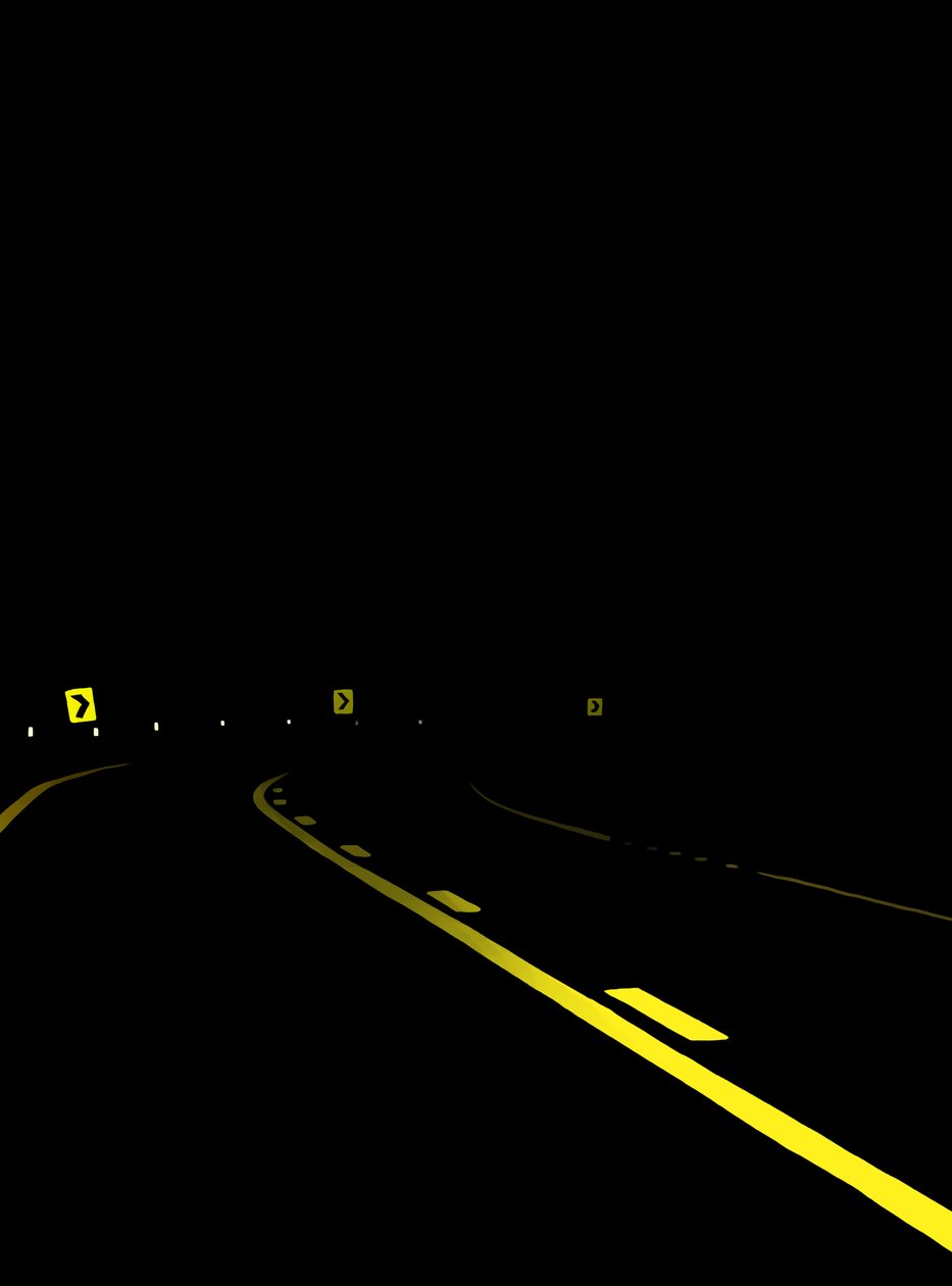 Guidare la strada di notte # 7 Brooklyn (arte digitale) da Evan Sklar