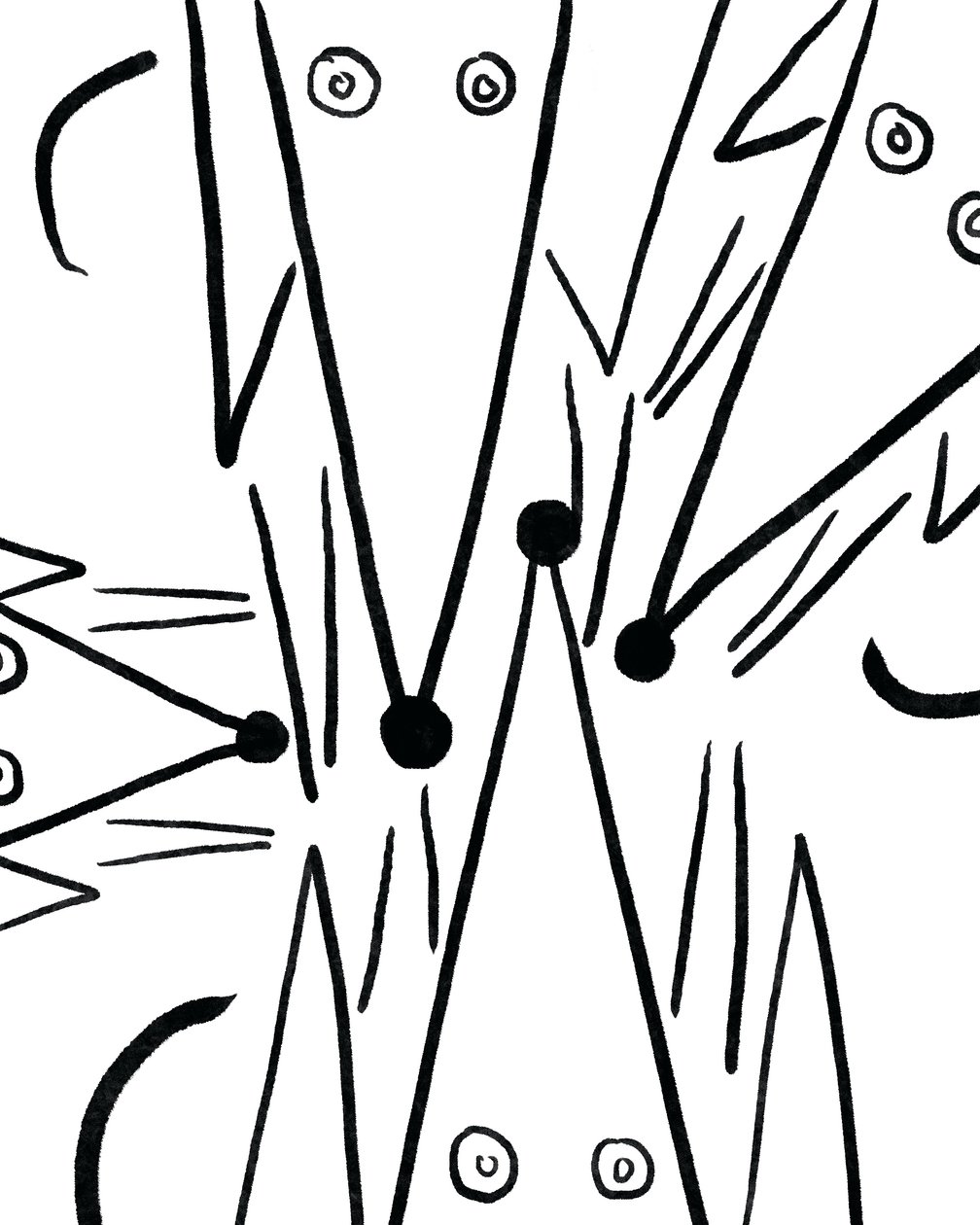 Quattro Daschund, 2020-24 circa (arte digitale) da Evan Sklar