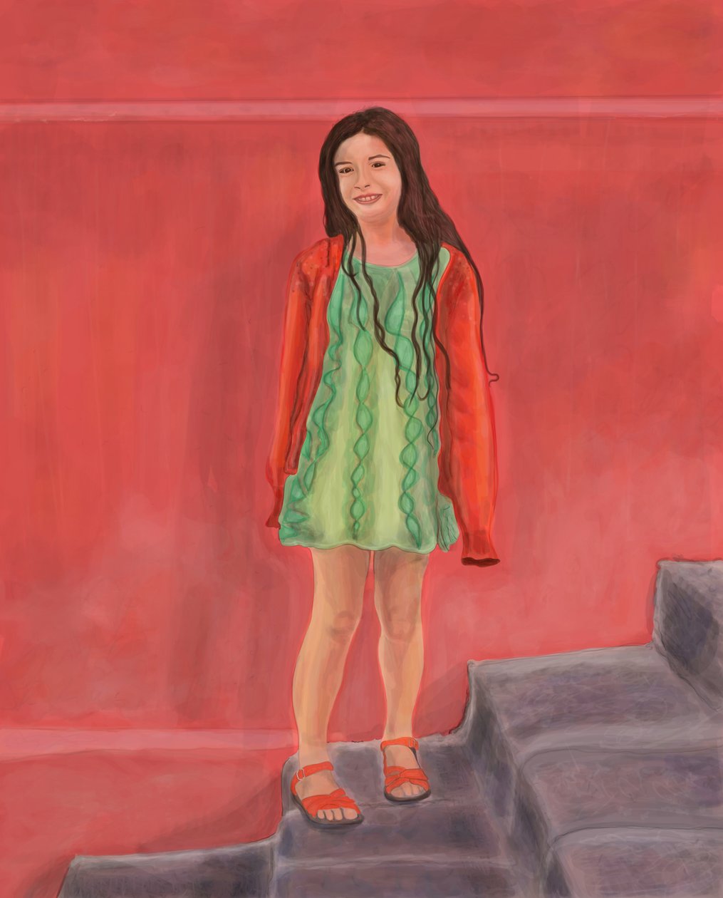 Ragazza a San Miguel (arte digitale) da Evan Sklar