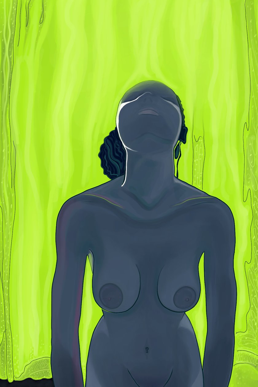 Nudo, Brooklyn (arte digitale) da Evan Sklar
