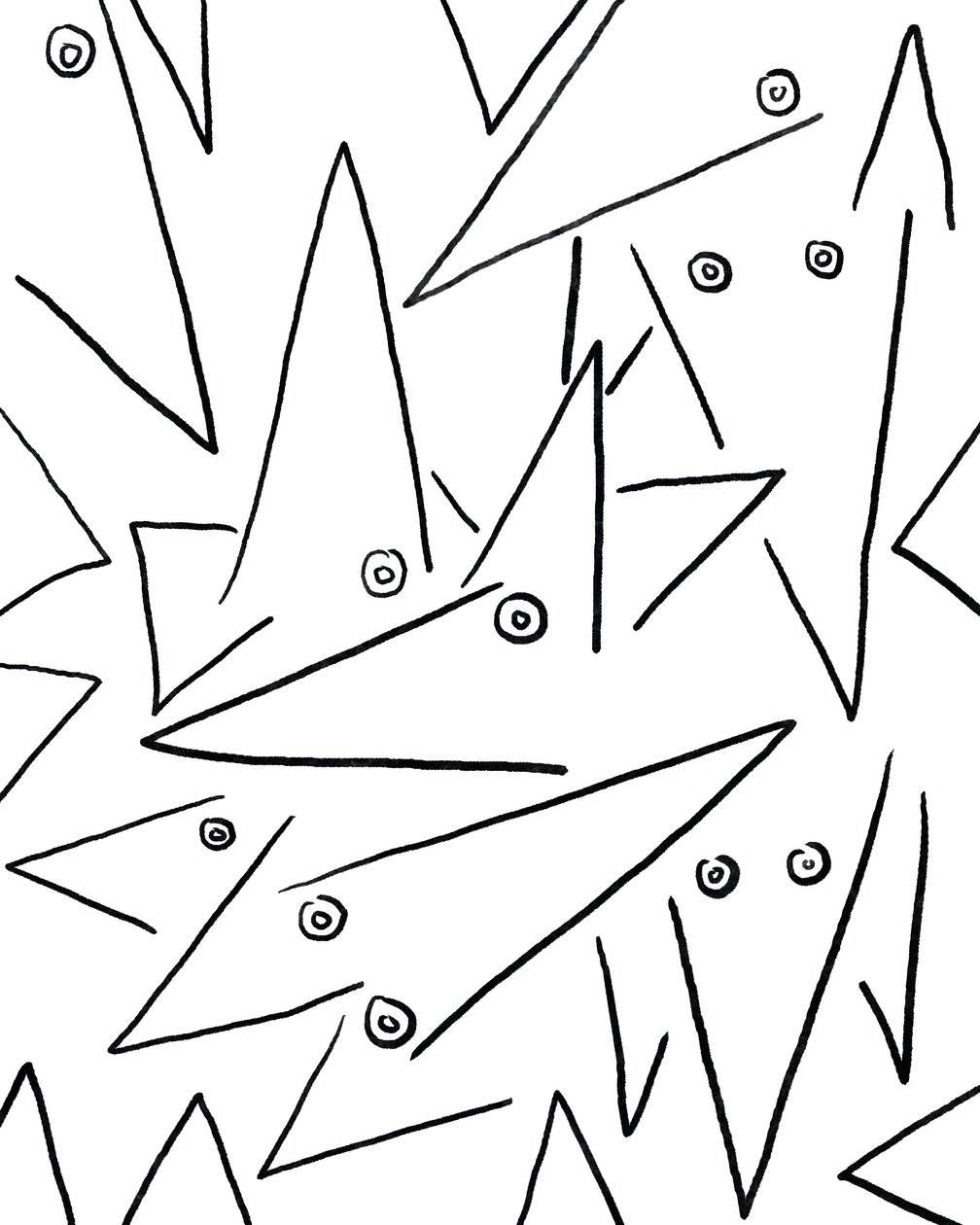 Troppi cani, 2020-24 circa (arte digitale) da Evan Sklar