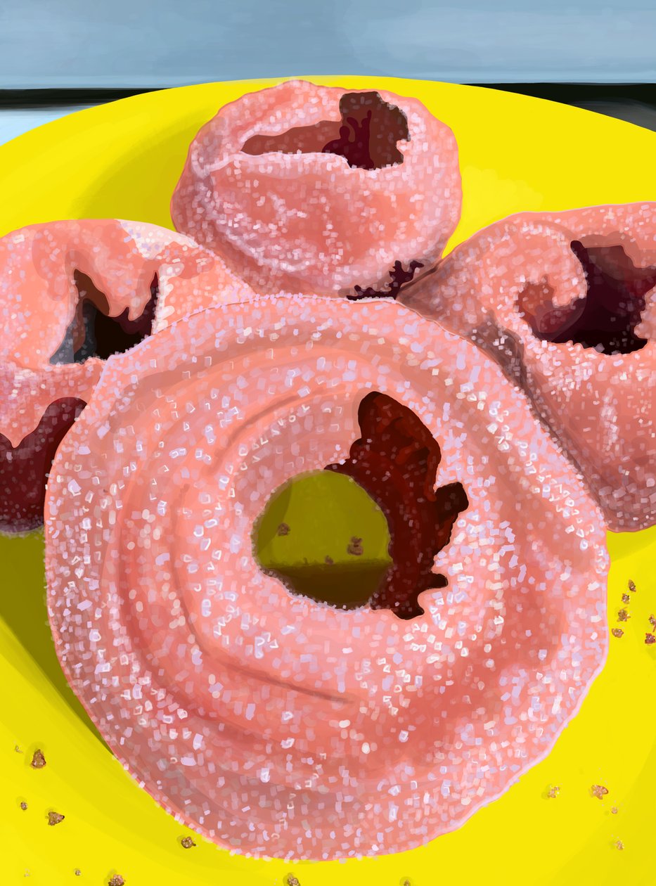 ciambelle alla cannella e zucchero (arte digitale) da Evan Sklar