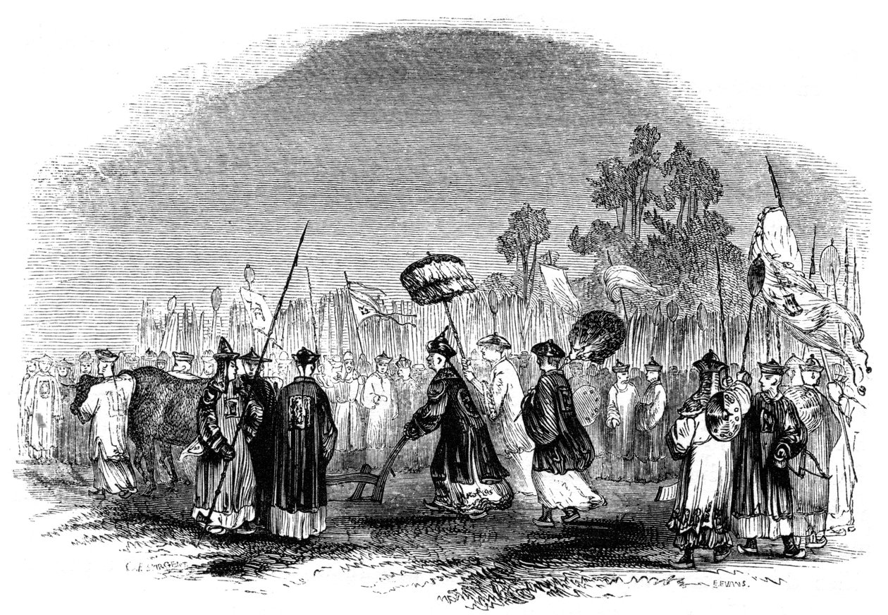 Il festival annuale di primavera, 1847 da Evans