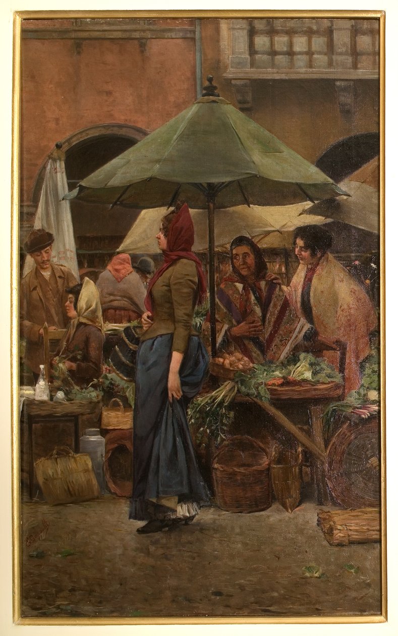 Piazza delle erbe 1892 da Evaristo Cappelli