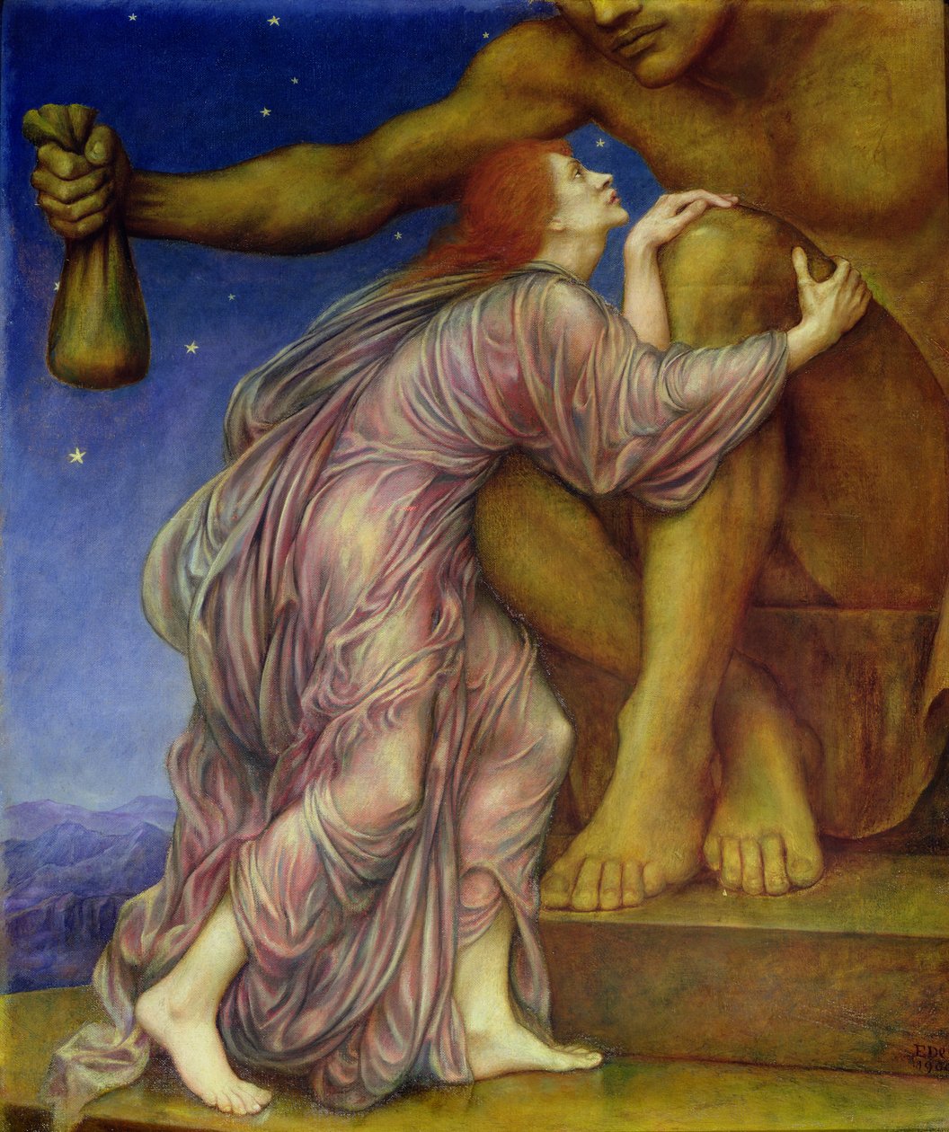 Il culto di Mammona, 1909 da Evelyn De Morgan