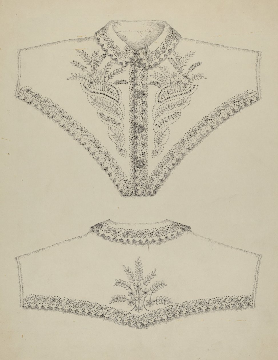 Vestaglia ricamata da Evelyn Bailey