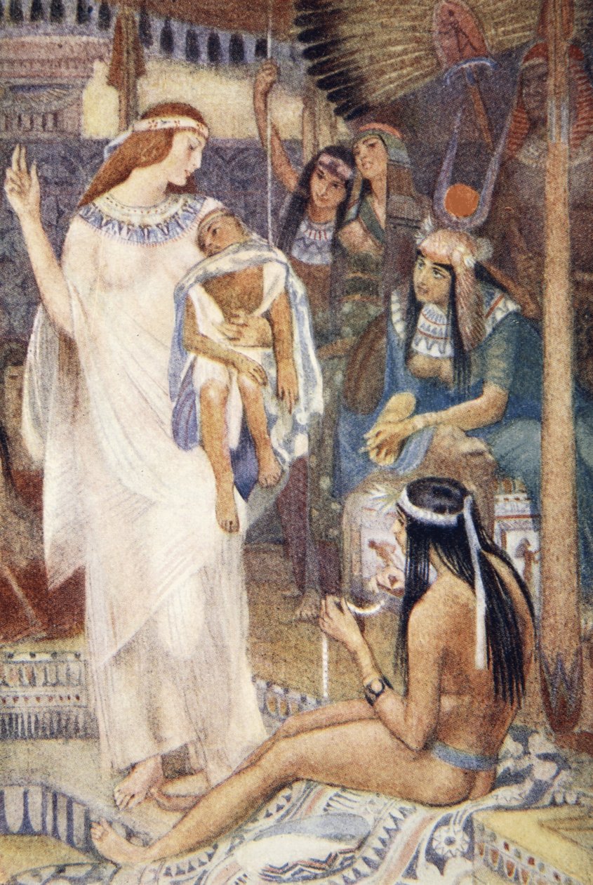 Iside e il principe bambino, illustrazione da 