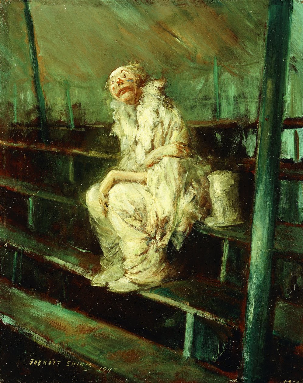 Clown su sedili vuoti da Everett Shinn