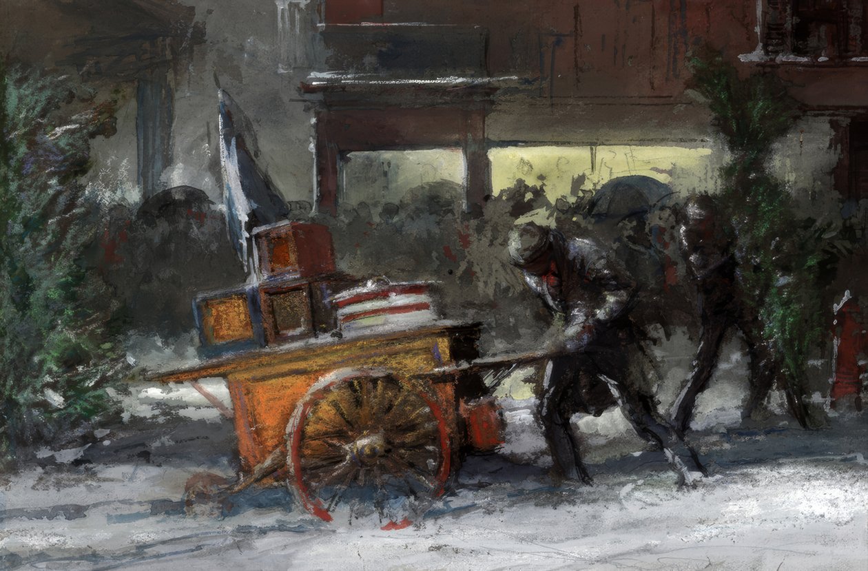 NYC, 14a strada a Natale da Everett Shinn