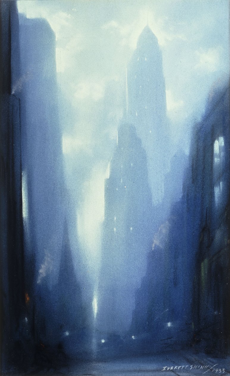 New York di notte da Everett Shinn