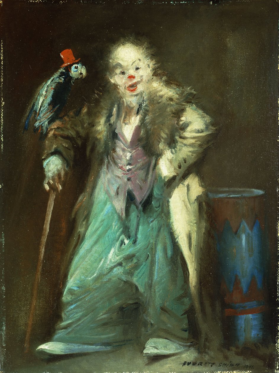 Il clown di Polly da Everett Shinn