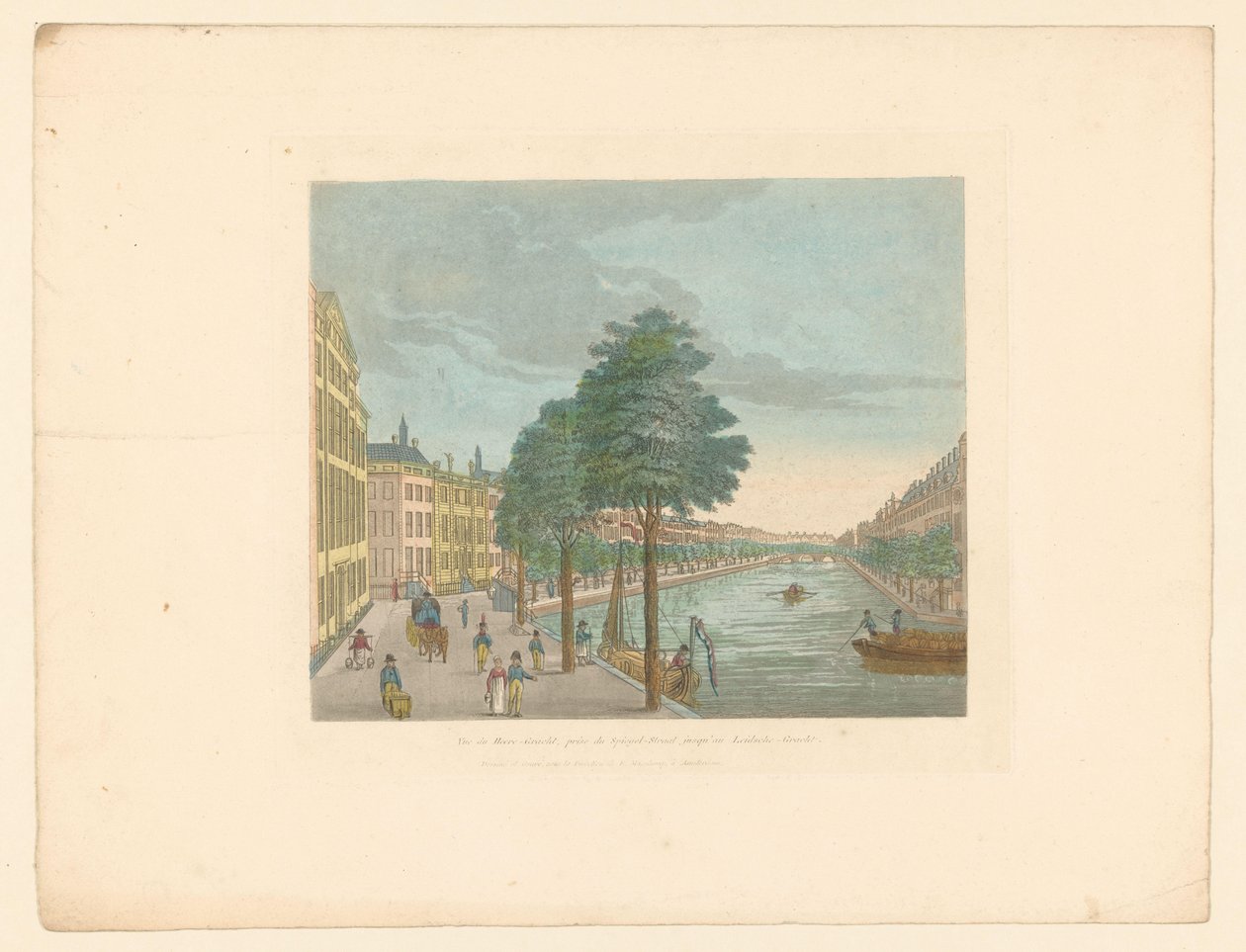 Veduta del Herengracht presso la Spiegelstraat ad Amsterdam da Evert Maaskamp