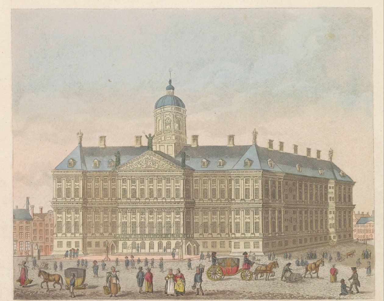 Palazzo Reale sulla Piazza Dam, ca. 1810-1813 da Evert Maaskamp