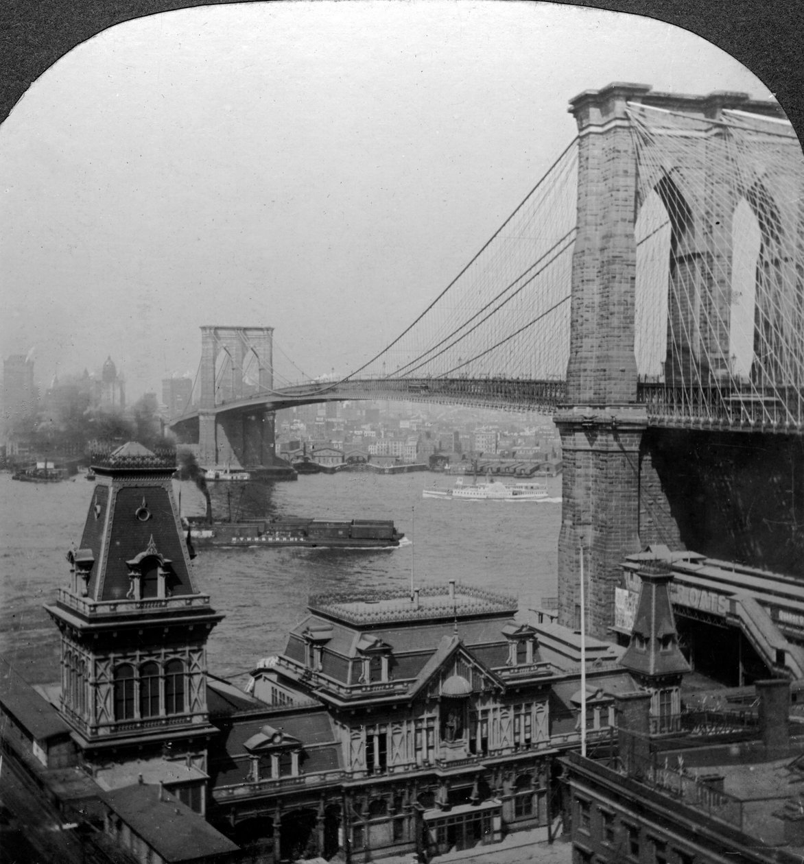 Ponte di Brooklyn, New York, USA da Excelsior Stereoscopic Tours