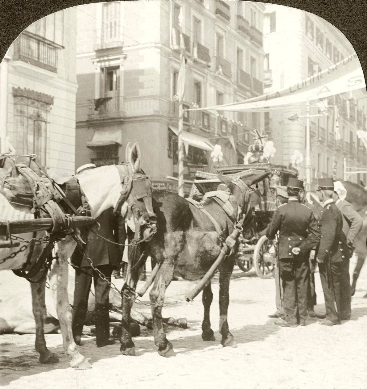Carrozza di Stato, Calle Mayor, Madrid da Excelsior Stereoscopic Tours