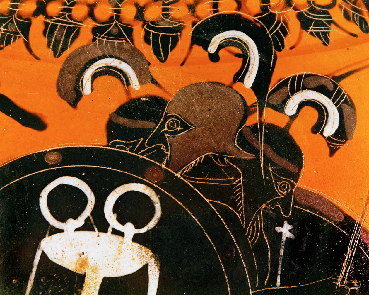 Il gigante a tre teste Geryon a cui Eracle rubò il bestiame ... da Exekias Exekias
