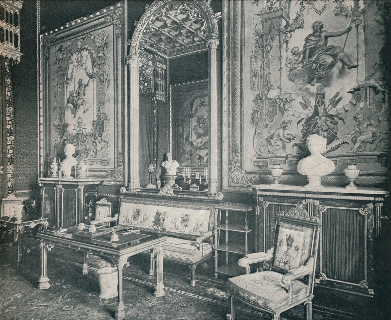 La stanza degli arazzi nel Castello di Windsor, c1899, 1901 da Eyre and Spottiswoode
