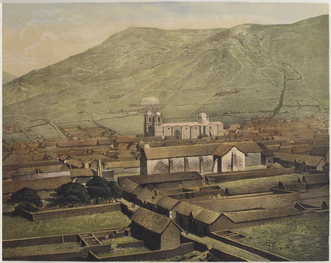 Veduta generale di Puno, illustrazione da 
