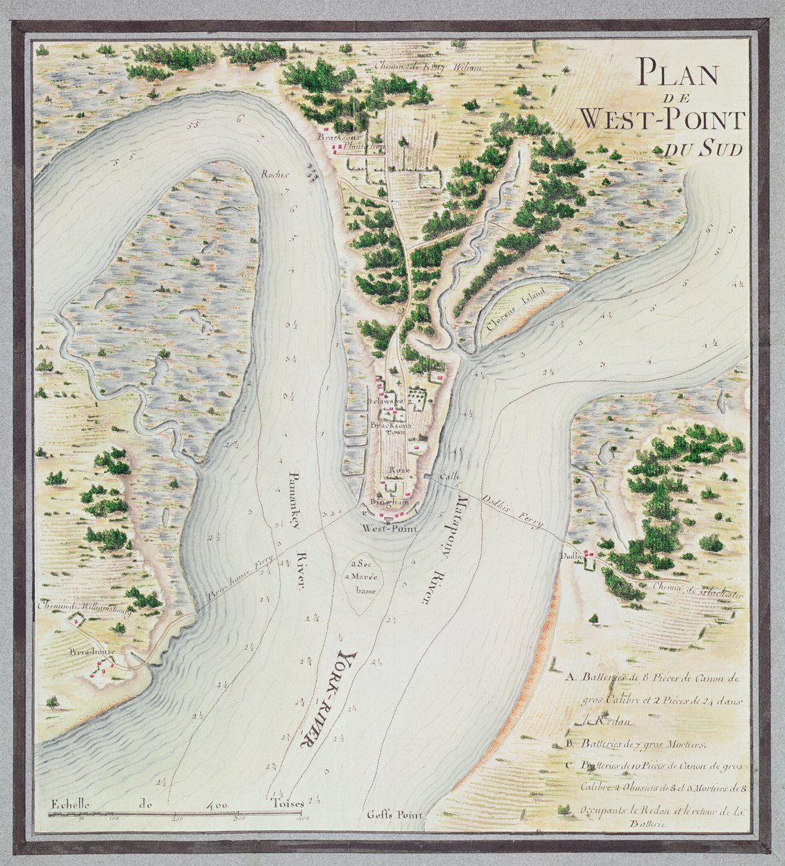 Mappa di South West-Point, Virginia, da 