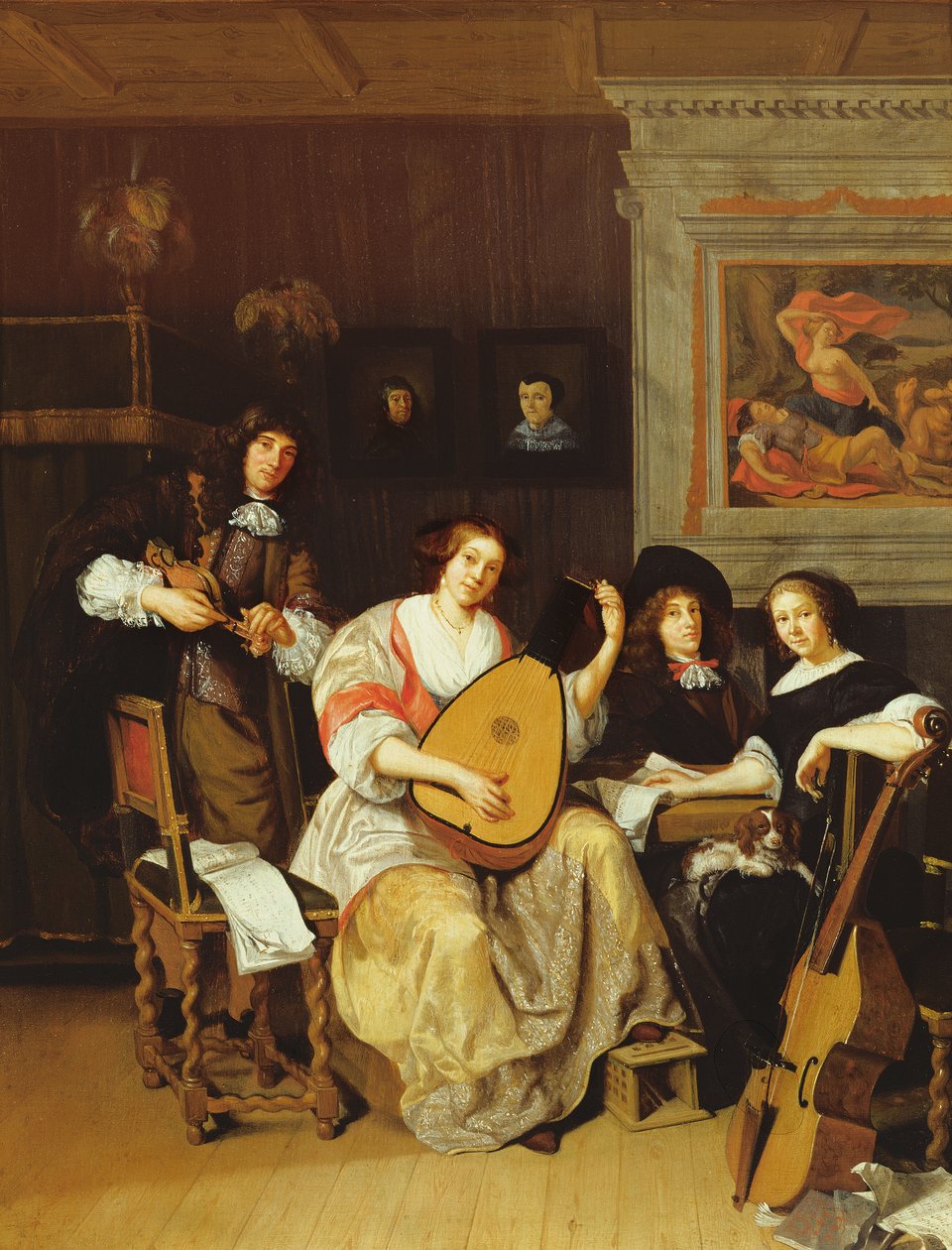 Interno con un gruppo di musicisti da F. Sant-Acker