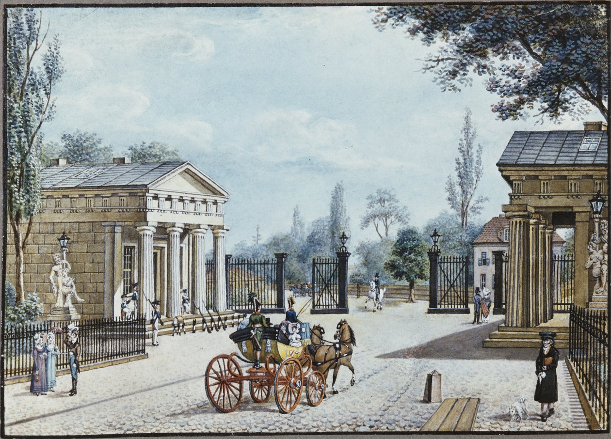 La Porta di Lipsia, Berlino da F.A. Calau