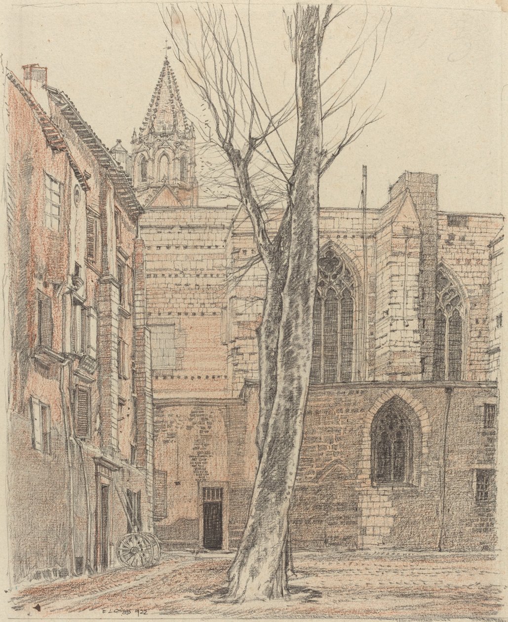 Chiostro di San Pietro, Avignone da F.L. Griggs