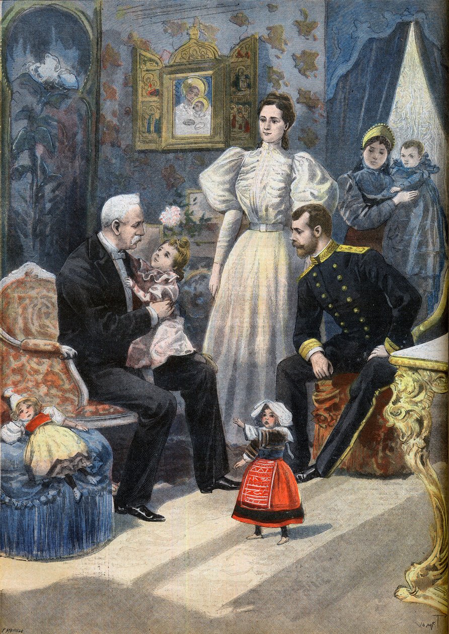 Visita del presidente inglese Felix Faure in Russia da F.L. & Tofani Oswaldo (1849-1915) Meaulle