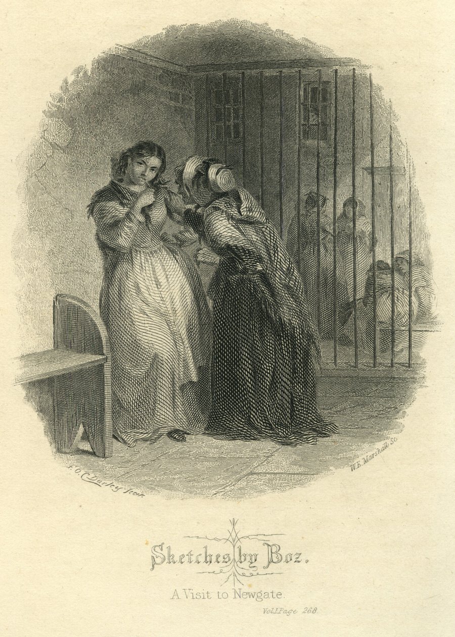 Schizzi di Boz - Una visita a Newgate da F.O.C. and McRae, C. John Darley