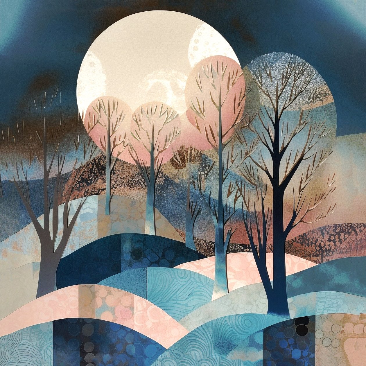 Bagliore Lunare Astratto da F. Abderrahim