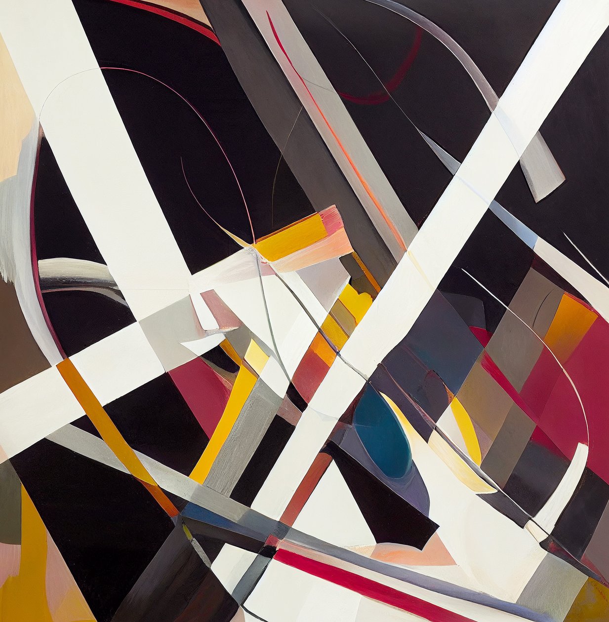 Pittura surrealista astratta contemporanea da F. Abderrahim