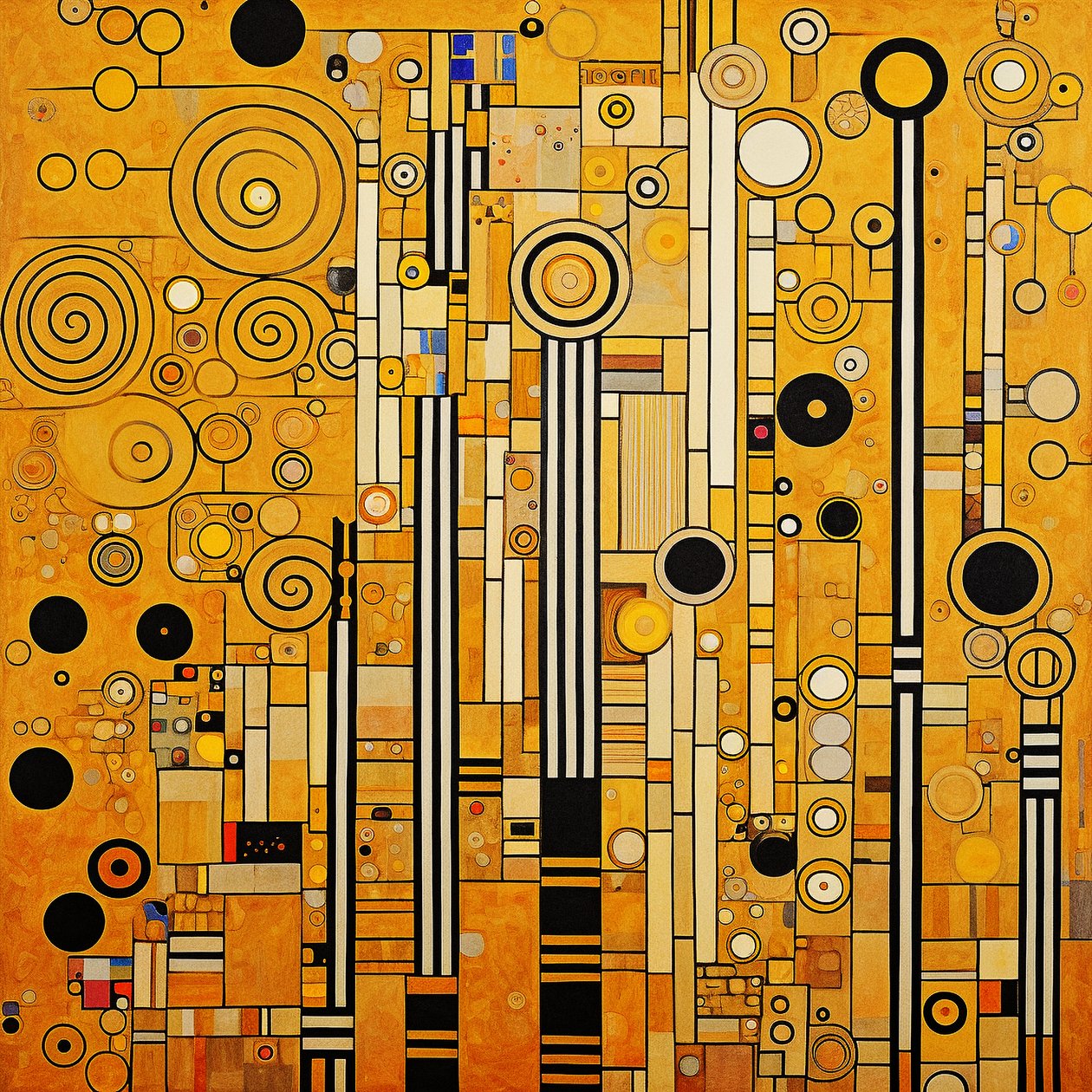 Motivi minimalisti di Klimt, decorazione moderna per la stanza, arte murale | Stampe su tela da F. Abderrahim